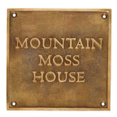 Brass House Name Plate | Custom & Classic - Shop Now!